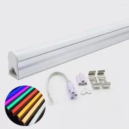 Led Tube Light 1ft Fluorescent Lamp 220v 230v 240v 2835 Smd Bulb Strip Bar Nature White 4000k Red Green Ice Blue Pink 0.3m