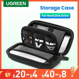 HDD Enclosures UGREEN Hard Disk Drive Case for 2.5 inch External Hard Drive Portable HDD SSD Box for Power Bank Storage Case Travel Bag 230320