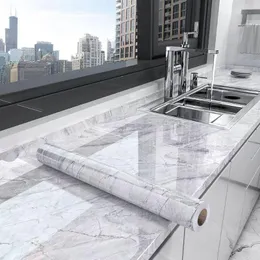 Bakgrundsbilder 60 cm bredd marmor självhäftande vattentät tapeter kök högtemperaturoljebeständig skåp renovering bänkskivor klistermärken