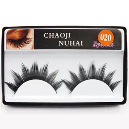 False Eyelashes Strips Bulk Black Synthetic Lashes Extensions Volume Lengthening Natural Cross Eyelash Makeup