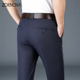 Męskie spodnie wiosna jesień zwykły mężczyzna Slim Fit Chinos Modne spodnie Męskie ubranie marki Mężczyzna