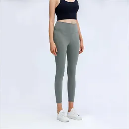 leggings da donna designer yoga aybl pantaloni a vita alta 32 colori sport abbigliamento da palestra lusso classico elastico fitness collant opaco