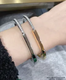 miłość bransoletka projektant biżuterii złota mankietowa śruba Bracelets Bransoletki Banles Banles Tytanium Stalowa Belcher Silver 4cz dla damskiej męskiej imprezy Designer Projektant Bangle 88