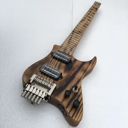 2023 guitarra elétrica personalizada de alta classe de carbono sem cabeça de guitarra elétrica Maple Factory Customization Novo