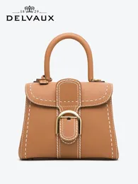 Вечерние сумки Delvaux Brillant MM Женская сумка через плечо Модная дизайнерская роскошная винтажная сумка-тоут 230320