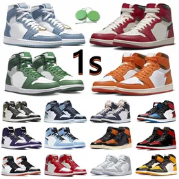 OG Jumpman 1S MENS FORCALL SHOES LOSTED FOUNG GRANE GREEN STARFFISM