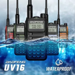 Aggiornamento originale Baofeng walkie talkie UV-16 Pro Type-C IP68 impermeabile CB Ham ad alta potenza 10-100 KM radio bidirezionale a lungo raggio