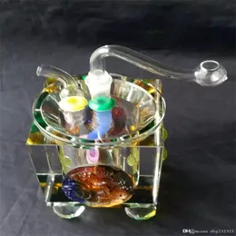 Hookahs Mangueiras de cristal coloridas Acessórios de vidro Acessórios de vidro Tubos de fumantes de vidro Mini-coloridos coloridos