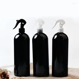 Butelki do przechowywania 5pcs 1l duży rozmiar pusty czarny zwierzak z sprayem sprayem sprayem Wyzwolenie pojemnik 1000 ml sprzątanie gospodarstw domowych