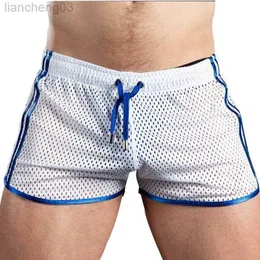 شورتات الرجال 2023 New Gym Mens Sport Shorts Quick Dry Grid Pants Short Pants Gym Wear Men Soccer Tennis Tennis Swim Swims W0320