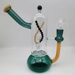 Nuovo bong "ereditario" a doppia elica di energia cinetica rotante Perc Dab Rig