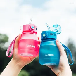 Tazze Piatti Utensili Bottiglie d'acqua Bottiglie d'acqua Tazza con beccuccio per bambini Cartone animato creativo Tazze per l'alimentazione del bambino con cannucce A tenuta stagna Esterno portatile Per bambini