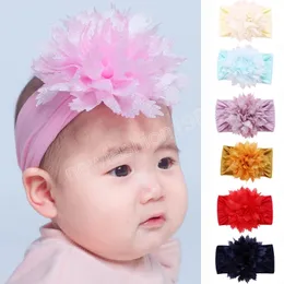 Baby Hair Accessories Nylon Flower Headdress Children's Hair Band Infant Soft Hair Band Headband Baby Accessories Baby Headband