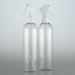 Storage Bottles 400ML X 20 White Transparent Plastic Spray Bottle Empty Sprayer Container For Hair Hydrating Plants Watering PET Atomizer