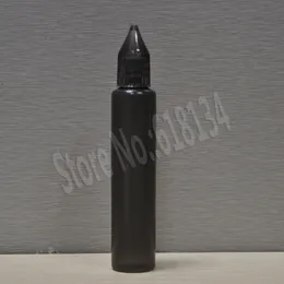 Parfüm Şişesi 100 PCS 30ml PE plastik kalem damlası şişe Şişe Kristal Siyah Kapalı