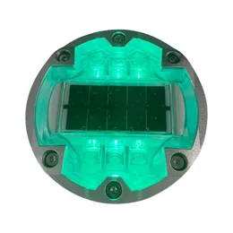 Solenergi LED -vägljus Solar Trädgårdslampor Aluminiumfodral IP68 Vattentät väg varningslampa