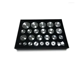 Watch Repair Kits W5019 Set Of Assorted 25PCS Aluminum Back Case Press Dies 12mm To 44mm For Cover Presser Closer