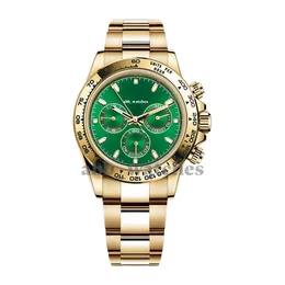 ABB_WATCHES MENS WATCHES Automatisk Mechanical Watch Classic Dayjust Gold Watch Round rostfritt stål Armbandsur Model Luxury Lovers Folding Buckle 116610LV 40mm