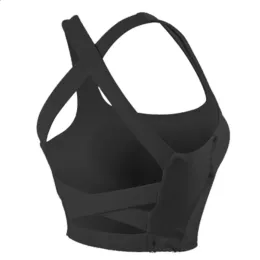 2024 Al Yoga Underkläder Beauty Strap Cushion samlade Chock Proof Cross Sports Vest Running Fitness Training Women's Top