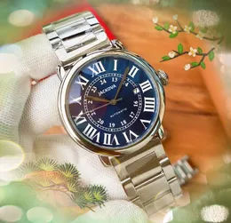 Toppmärke Fashion Mens Time Clock Watch 40mm Automatisk mekanisk rörelse Roman Digital nummer Dial 904L Rostfritt stål President Självvind Fashion Wristwatch