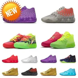 5A Boots LaMelo Ball 1 MB.01 Basketballschuhe Sneaker Schwarz Weiß Silber Blast Buzz City LO UFO Not From Here Queen City Rick and Morty Rock
