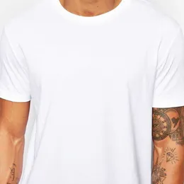 T-shirts 2023 Märke herr bomullskläder vit t-shirt hip hop män t-shirt extra längd man toppar tee long line tshirt för manlig p230516 bra