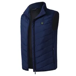 Men's Vests BROWON Brand Winter Heated Men Women 2023 Solid Color USB Jacket Stand Collar Outerwear Warm Heating Male 230320