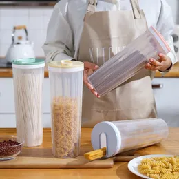 Opslag Flessen Thuis Grote Capaciteit Noodle Graan Tank Verzegelde Transparante Plastic Voedsel Container Keuken Organizer Dozen