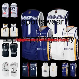 1 Victor Wembanyama France Basketball 32 Jersey French Basketball Metropolitans 92 #1 Purple Jersey Jerseys Men