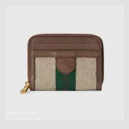 Fashion Quality Designer Woman Wallet Purse Card Holder Original Box Letter Dxkippor Kort plånbok med kortplats lyx