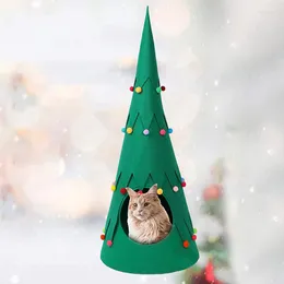 Łóżka kota Pet dostarcza Boże Narodzenie Zielona Mata gniazdo urocza świąteczna atmosfera fur
