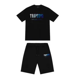 Top Trapstar New Men's t Shirt Short Sleeve Outfit Chenille Tracksuit Black Cotton London Streetwear Sports fashion 39ess