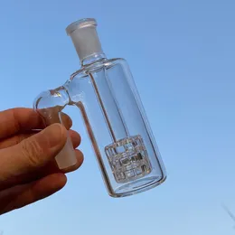 Apanhador de cinzas de vidro 14 mm 18mm 90 graus 4,5 polegadas Mini cachimbo de vidro de vidro de vidro Bonga apanhadores de água grossa pyrex transparente de cinzas de cinzas