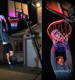 LED Solar Sensoractivated Light Pasek Basketball Hoop 41 Załączanie pomaga strzelać w nocy LAMP2681006