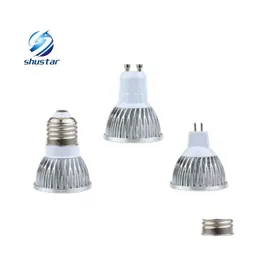 LED電球ライトBBS E27 B22 MR16 9W 12W 15W DIMMABLE E14 GU5.3 GU10スポットライトダウンライトランプドロップ配信照明DHVDR