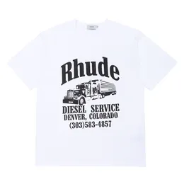 Mens T-shirts Crafted From Lightweight and Breathable Fabrics Our Summer Rhude Fashion Causal Men Designer High Quality Short Sleeves US Size S-XXL
