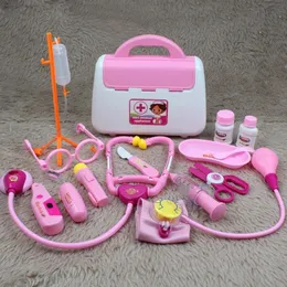 Другие игрушки детские доктор Set Semulation Family Kit Toy Pretend Play Portable Suitcase Medicine Accessorie Children 230320