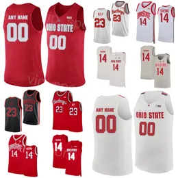 Ohio State Buckeyes 2 Bruce Thornton Jersey College Basketball 4 Sean McNeil 13 Isaac Likkele 10 Brice Sensabaugh 14 Justice Sueing 23 Zed Key Stitched Sport NCAA