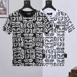 Plein Bear футболка Mens Mens Designer Tshirts Brand Одежда для розыгрыша Shull Skull Men футболка с круглой шеей SS Готическая всеобъемлю