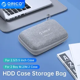 HDD Enclosures 2.5'' 3.5'' HDD Case Storage Bag for External Hard Drive Case/ M.2 Hard Disk Case /Earphone/U Disk Large Capacity Storage 230320