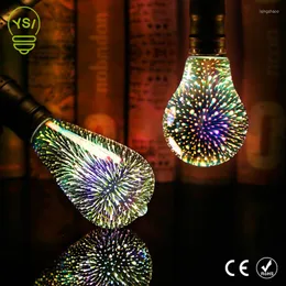 نجم LED لمبة 220V E27 ألعاب نارية ملونة Edison لقضاء عطلة عيد الميلاد BAR LAMP LAMPARAS BOMBILLAS