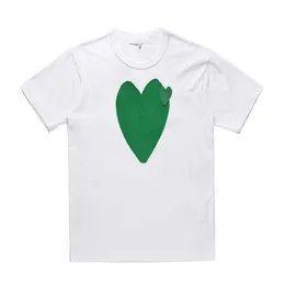 Famosa camiseta de designer vermelha amor ouve camisetas masculas moda feminina peça casal camiseta casual manga curta camiseta de verão