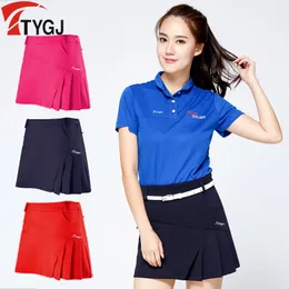 Golf Shorts TTYGJ Woman Skirts Golf Wear Ladies Anti-Exposure Pleated Fashion Skirts Badminton Tennis mini Short Skirt Summer Girl Wear 230321