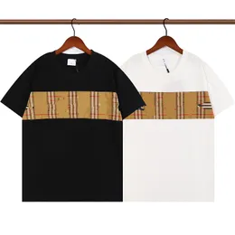Projektantka T-shirty luksusowa koszulka damska krótka moda Brown Brown Check Drukuj swobodny z marką Projektanci Letter Projektanci T-shirt