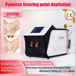 Laser Machine 3 Wavelength Ice Cooling 808nm Diode Laser Hair Removal Machine HAIR REMOVL LASER For Woman Man