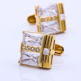 Cuff Links Kflk Jewelry for Men's Brand of High Quality Shirts Cufflinks Gold Fashion Wedding Gift Botão 230320