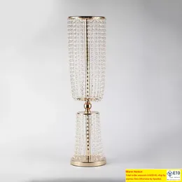 Vasos de flor de cristal acrílico Vasos de casamento Decoração de casamento central de casamentos Decoração de casamento para a mesa 80 cm de altura