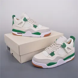 Green Pine Jumpman 4 Retro-Basketballschuhe für Männer und Frauen, schwarze Katze, 4s, Basketball-Sneaker, Outdoor, j4, Designer-Sneaker, jorden 4s, Plattform, Luxus-Sportschuhe