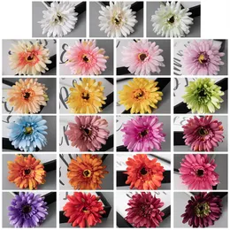 Gerbera daisy konstgjorda blommor 55 cm gerbera för bröllop brud bukett mittstycken fest hem kök dekoration