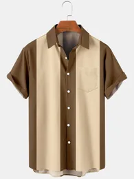Erkekler Sıradan Gömlek Çizgili Gömlek Erkekler İçin Gömlekler Gömlekler Kısa Kollu Bluz Erkek Gömlek dikey Erkek Bowling Elbise Gömlek 230321